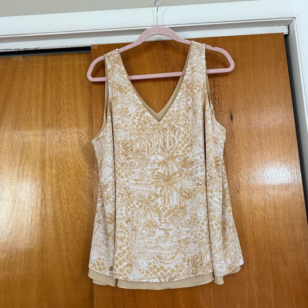 Lilly Pulitzer -- Florin straight hem reversible tank -- XXL